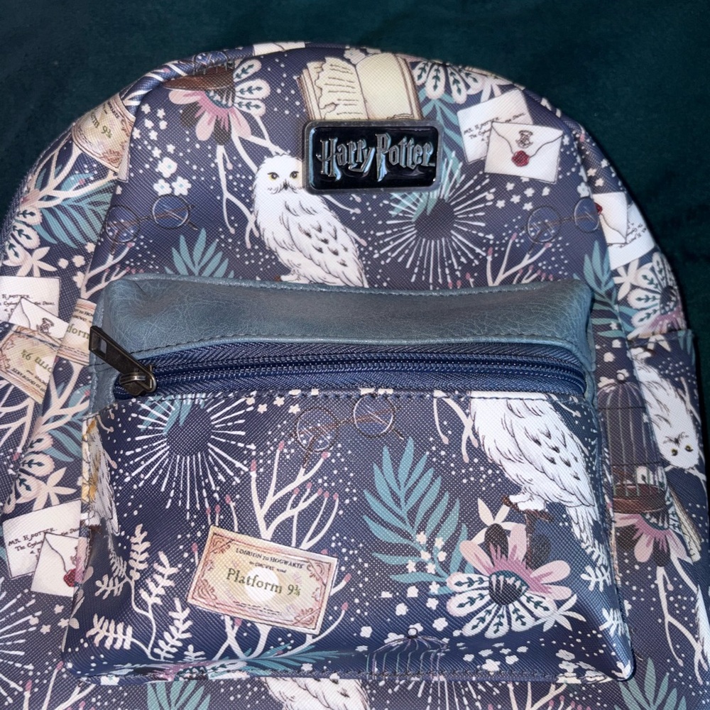 Harry Potter Floral Toss Print Mini Backpack